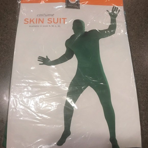 🆕Green Man Skin Suit Halloween Costume or Film Suit for “Green Screen” - Picture 3 of 5